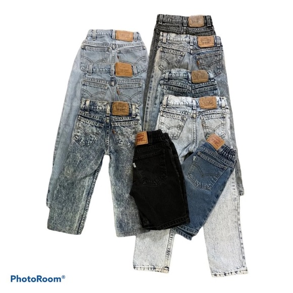 9 pair vintage Levi’s jeans and shorts - Picture 1 of 9